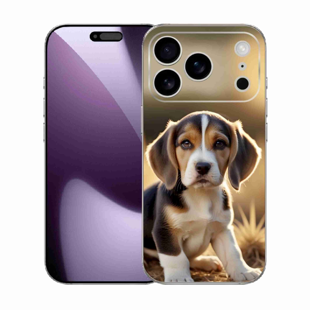 Gelový kryt mmCase na iPhone 17 Pro - roztomilý bígl