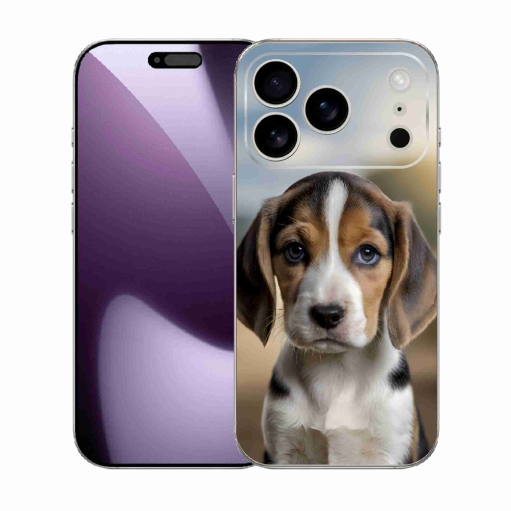 Gelový kryt mmCase na iPhone 17 Pro - roztomilý bígl