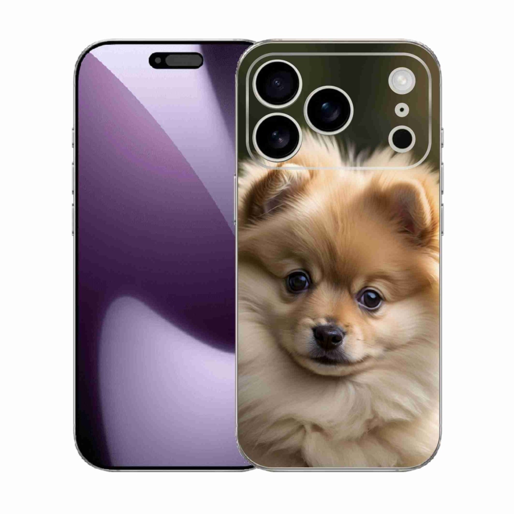 Gelový kryt mmCase na iPhone 17 Pro - roztomilý pomeranian 2