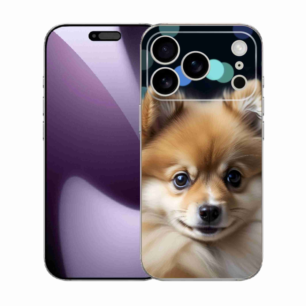 Gelový kryt mmCase na iPhone 17 Pro - roztomilý pomeranian