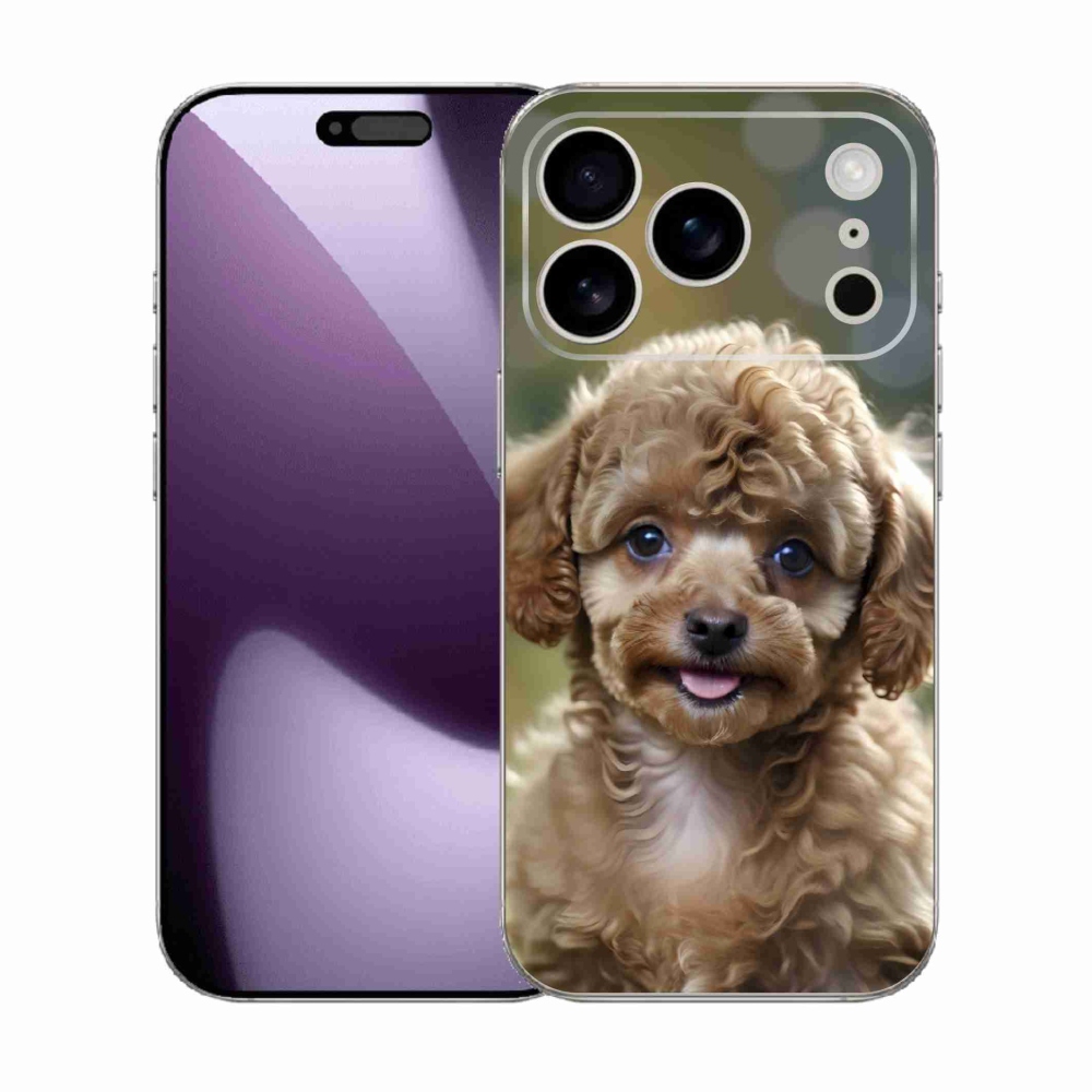 Gelový kryt mmCase na iPhone 17 Pro - roztomilý pudl