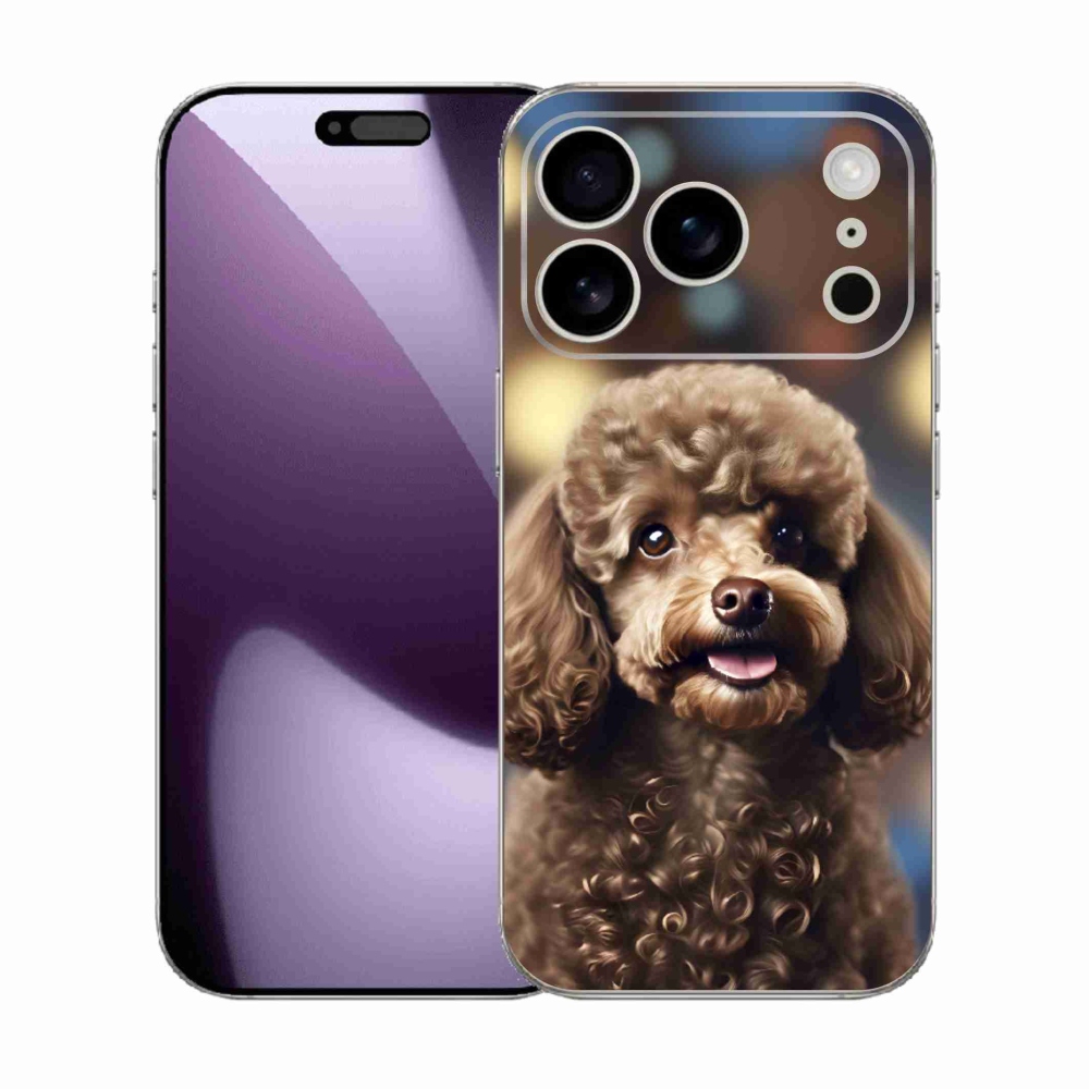 Gelový kryt mmCase na iPhone 17 Pro - roztomilý pudl