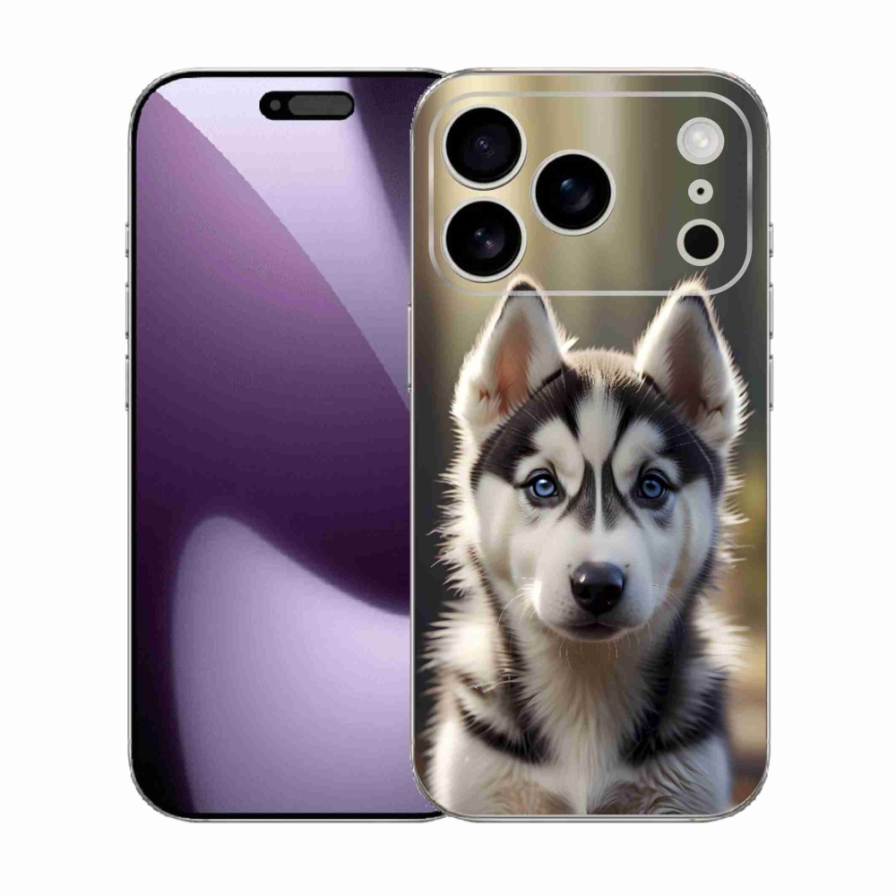 Gelový kryt mmCase na iPhone 17 Pro - roztomilý sibiřský husky