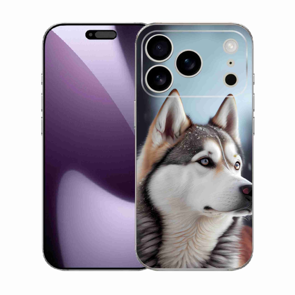 Gelový kryt mmCase na iPhone 17 Pro - sibiřský husky