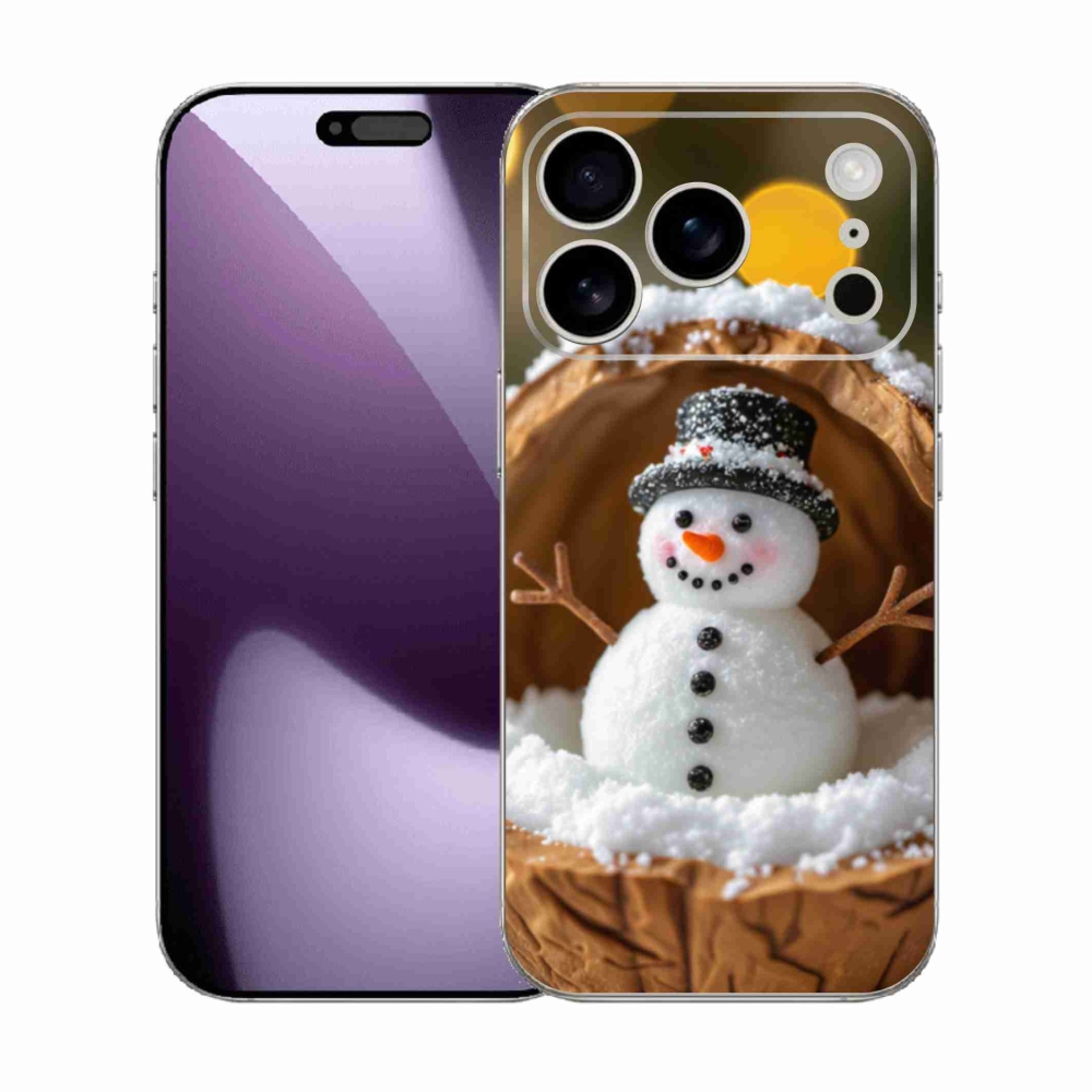 Gelový kryt mmCase na iPhone 17 Pro - sněhulák 4