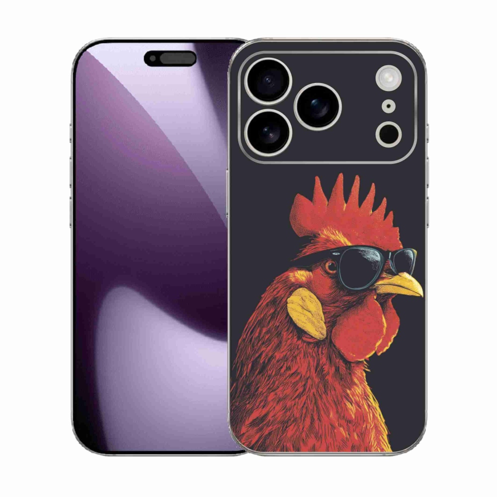 Gelový kryt mmCase na iPhone 17 Pro - stylový kohout