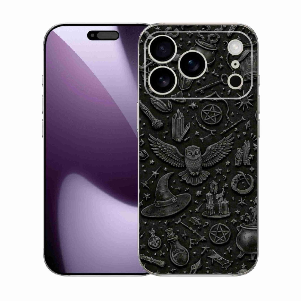Gelový kryt mmCase na iPhone 17 Pro - tmavý magický svět