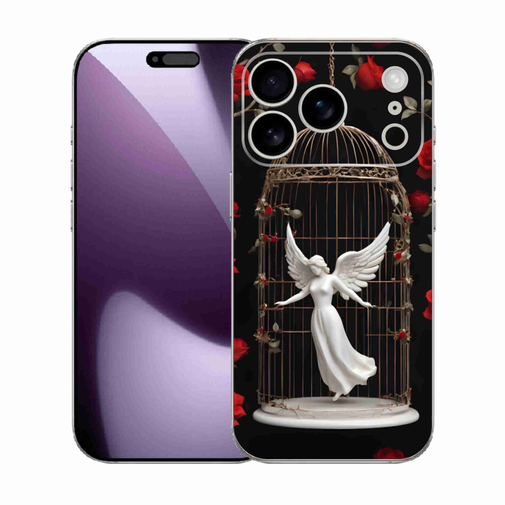 Gelový kryt mmCase na iPhone 17 Pro - uvězněný anděl