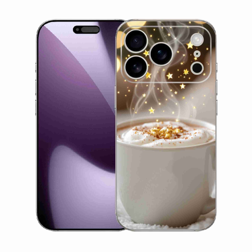 Gelový kryt mmCase na iPhone 17 Pro - vánoční horký nápoj