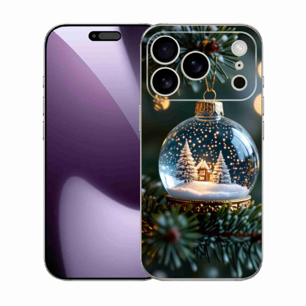 Gelový kryt mmCase na iPhone 17 Pro - vánoční koule 2