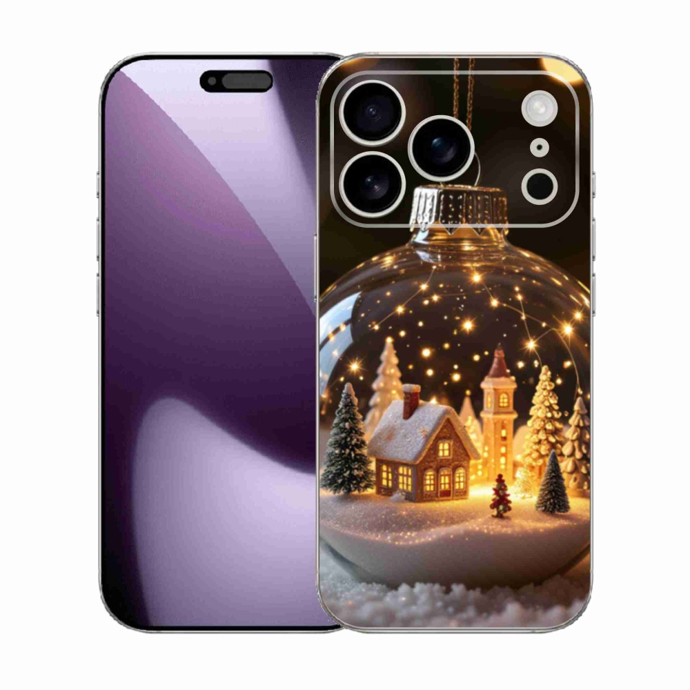 Gelový kryt mmCase na iPhone 17 Pro - vánoční koule 3