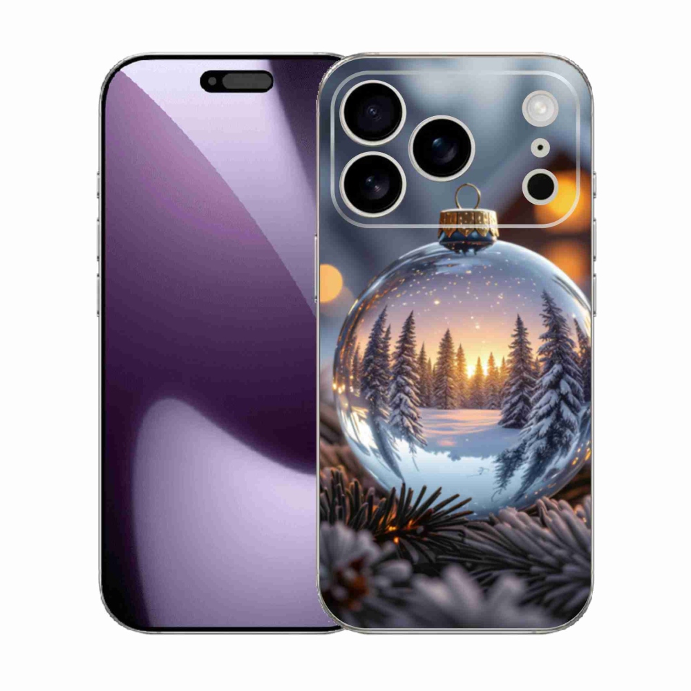 Gelový kryt mmCase na iPhone 17 Pro - vánoční ozdoba