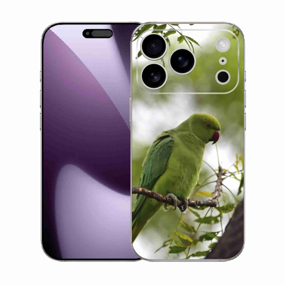 Gelový kryt mmCase na iPhone 17 Pro - zelený papoušek