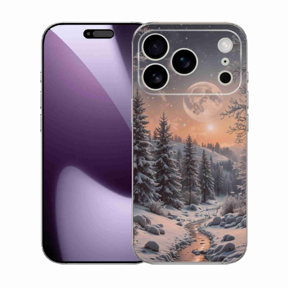 Gelový kryt mmCase na iPhone 17 Pro - zimní krajina 2