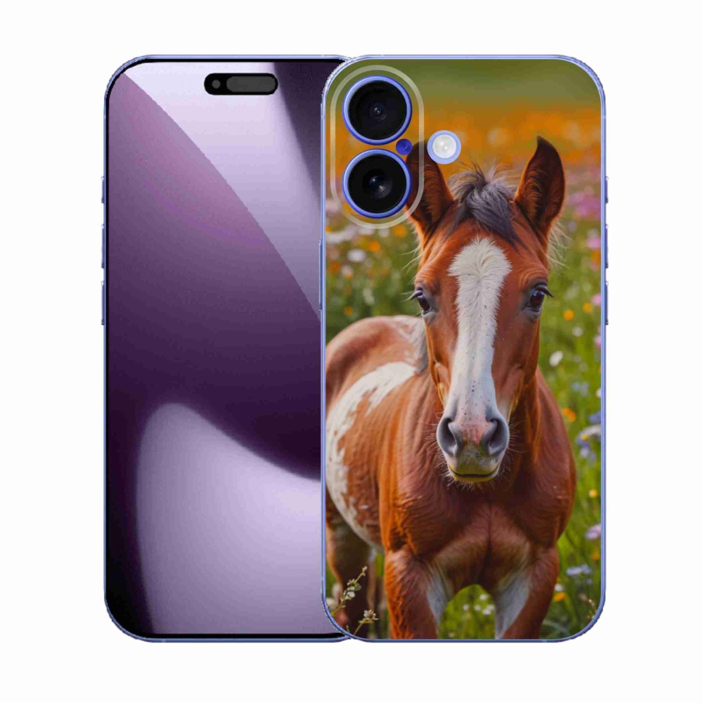 Gelový kryt mmCase na iPhone 17 - roztomilé hříbě