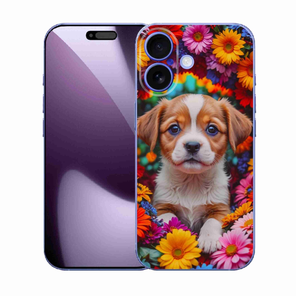 Gelový kryt mmCase na iPhone 17 - roztomilé štěně