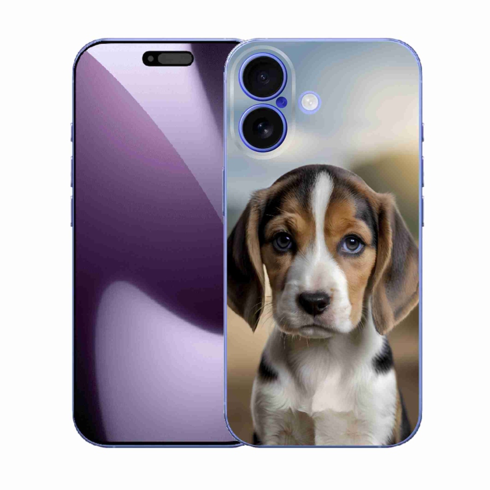 Gelový kryt mmCase na iPhone 17 - roztomilý bígl