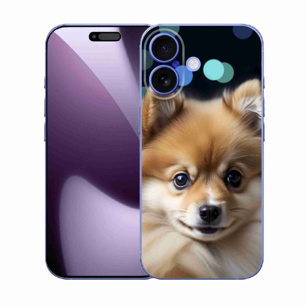 Gelový kryt mmCase na iPhone 17 - roztomilý pomeranian