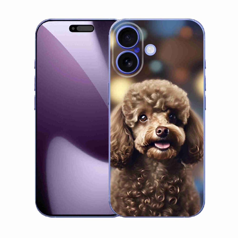 Gelový kryt mmCase na iPhone 17 - roztomilý pudl