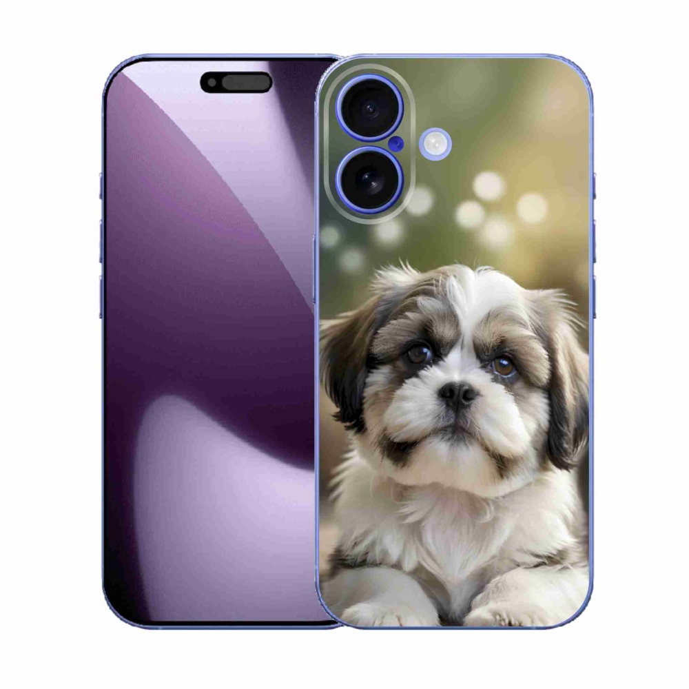 Gelový kryt mmCase na iPhone 17 - roztomilý shih-tzu