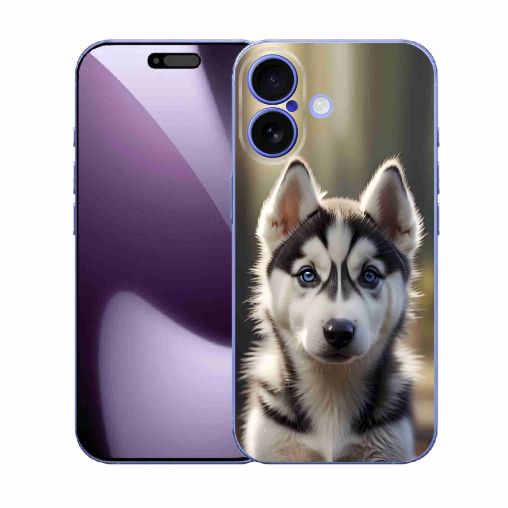 Gelový kryt mmCase na iPhone 17 - roztomilý sibiřský husky