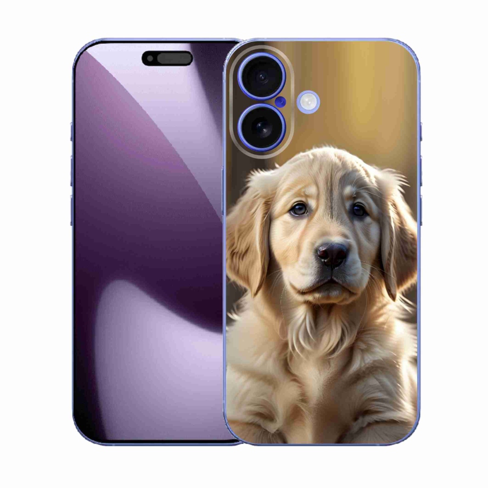 Gelový kryt mmCase na iPhone 17 - roztomilý zlatý retrívr