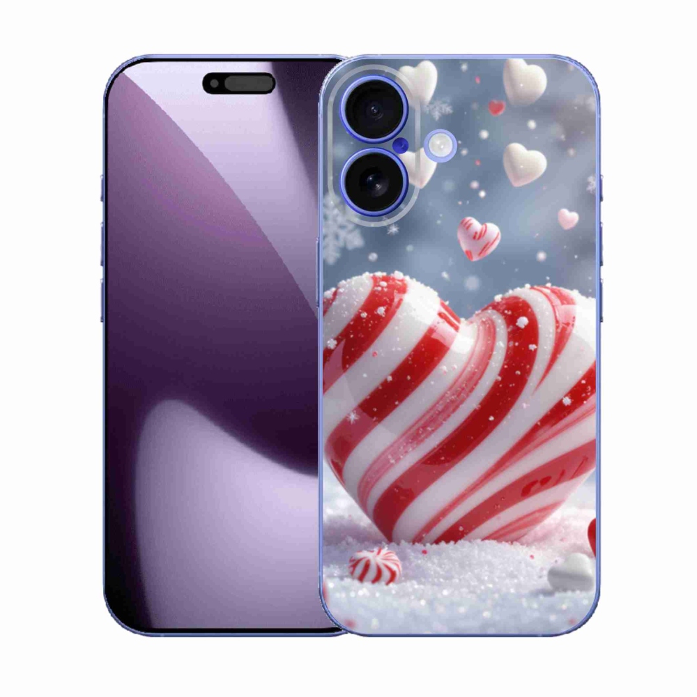 Gelový kryt mmCase na iPhone 17 - sladké srdce