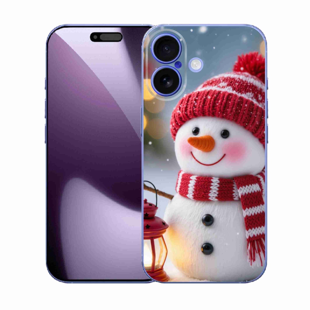 Gelový kryt mmCase na iPhone 17 - sněhulák 2