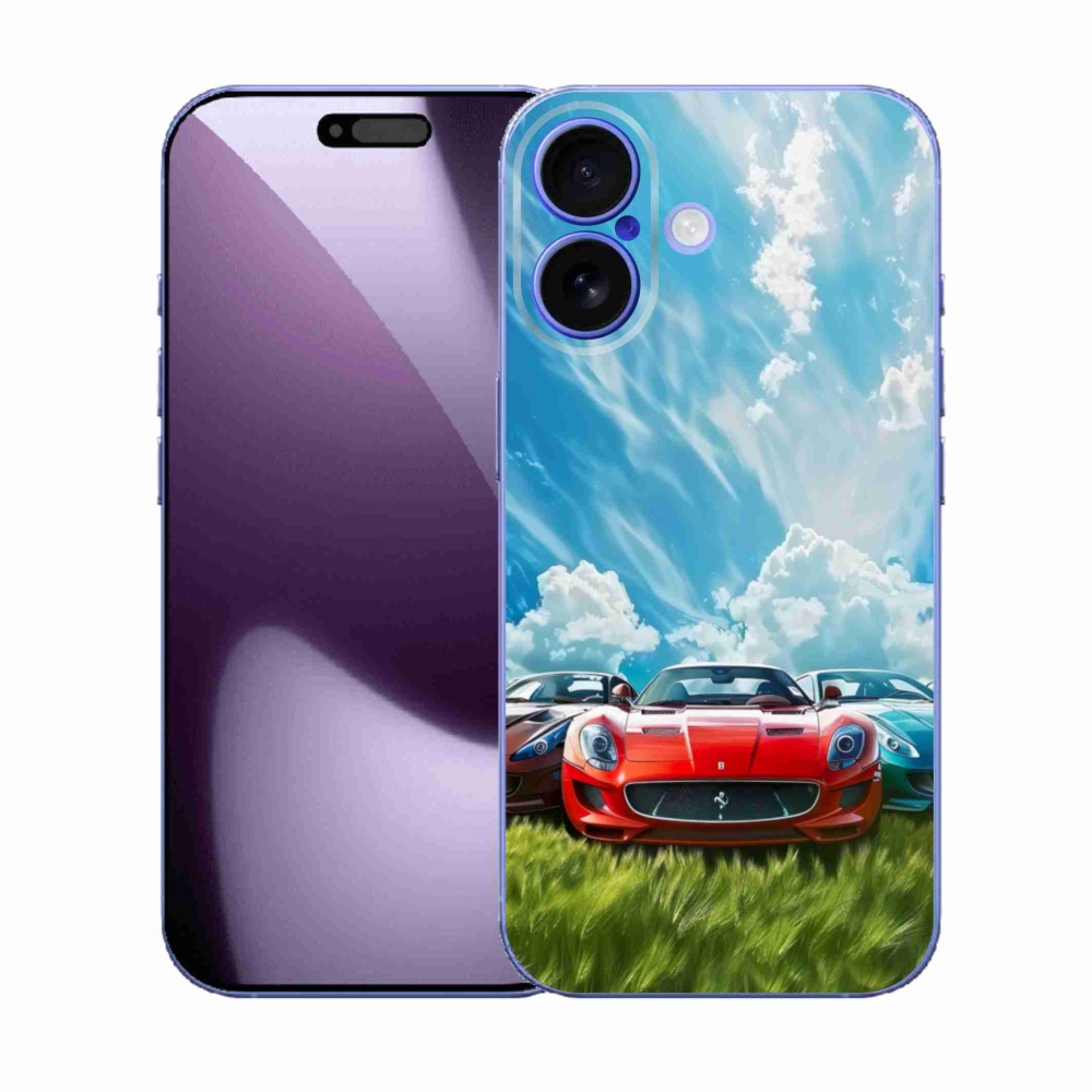Gelový kryt mmCase na iPhone 17 - sportovní vozy