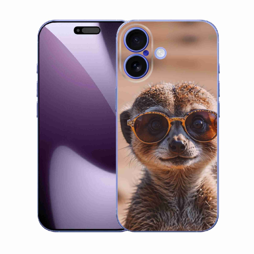 Gelový kryt mmCase na iPhone 17 - stylová surikata