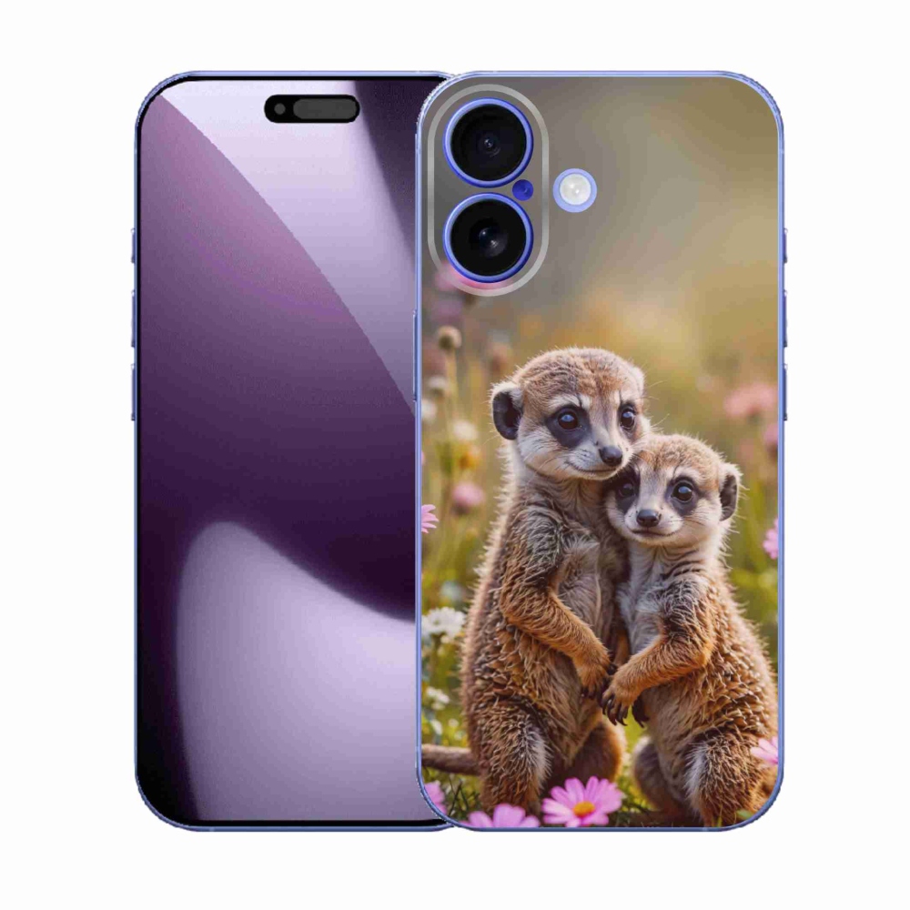 Gelový kryt mmCase na iPhone 17 - surikatí duo