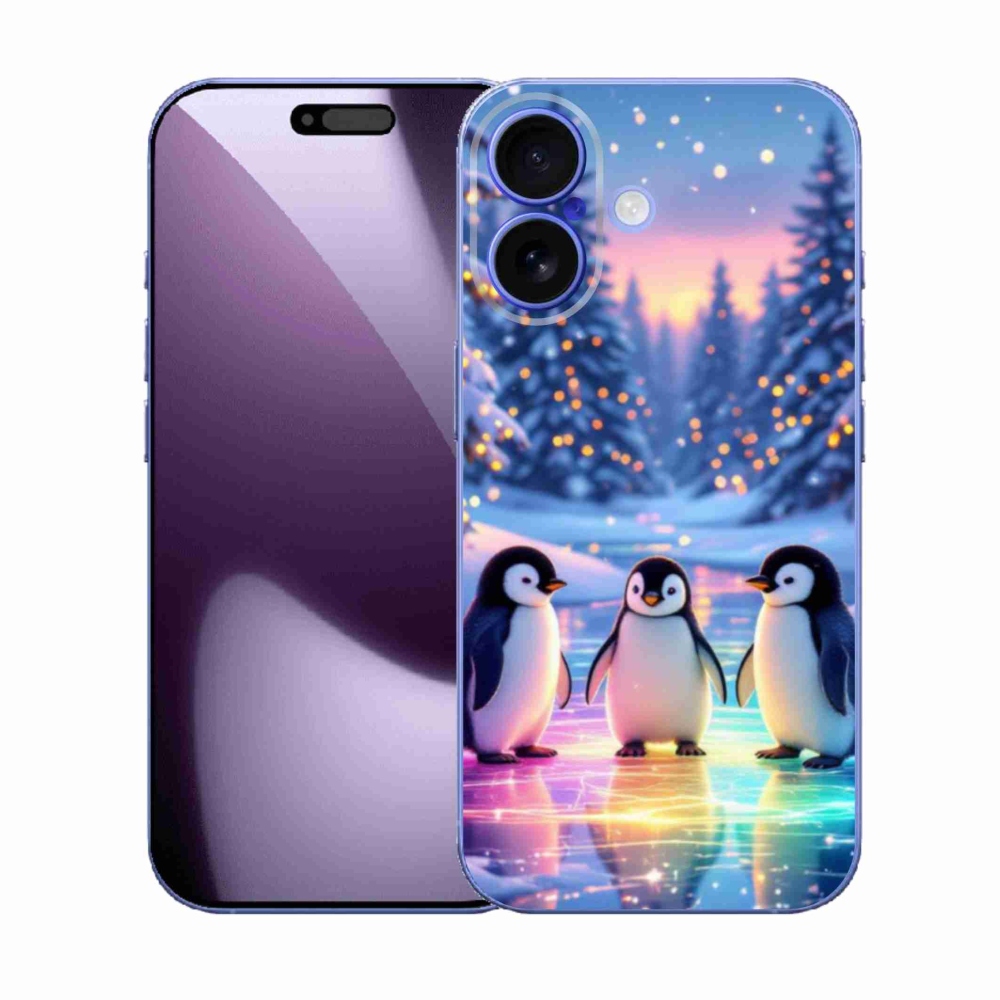 Gelový kryt mmCase na iPhone 17 - tučnáci