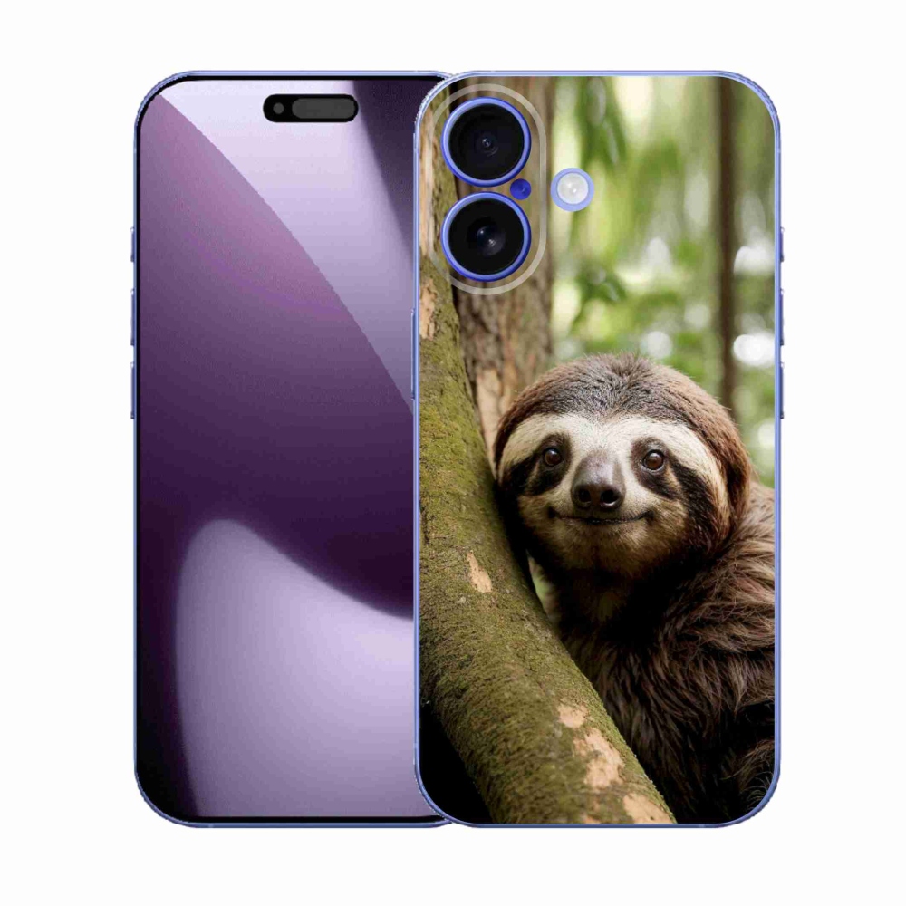 Gelový kryt mmCase na iPhone 17 - usměvavý lenochod