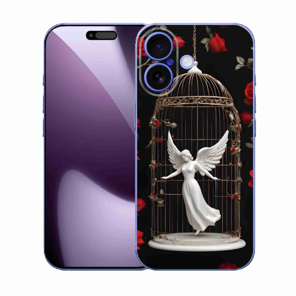 Gelový kryt mmCase na iPhone 17 - uvězněný anděl