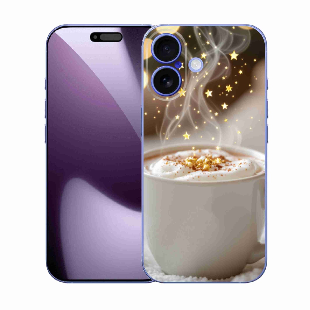 Gelový kryt mmCase na iPhone 17 - vánoční horký nápoj