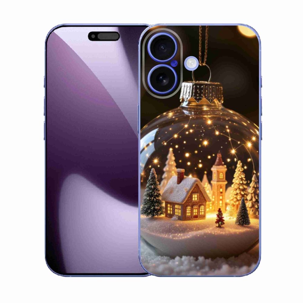 Gelový kryt mmCase na iPhone 17 - vánoční koule 3