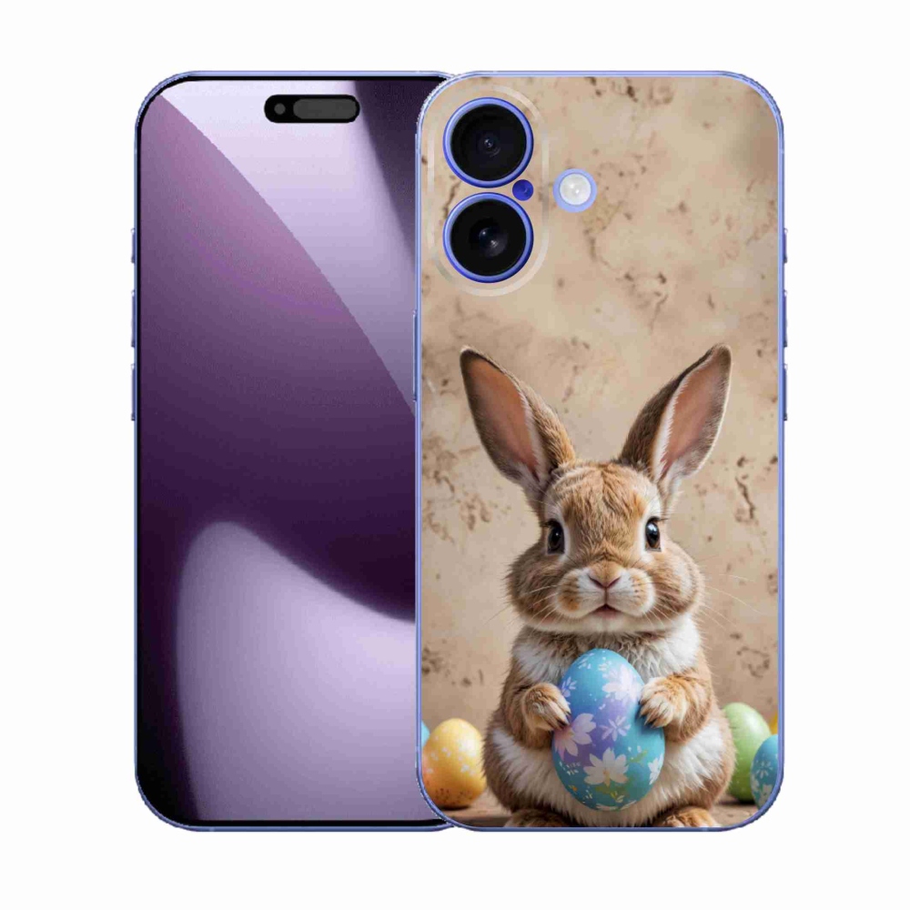 Gelový kryt mmCase na iPhone 17 - velikonoční králíček
