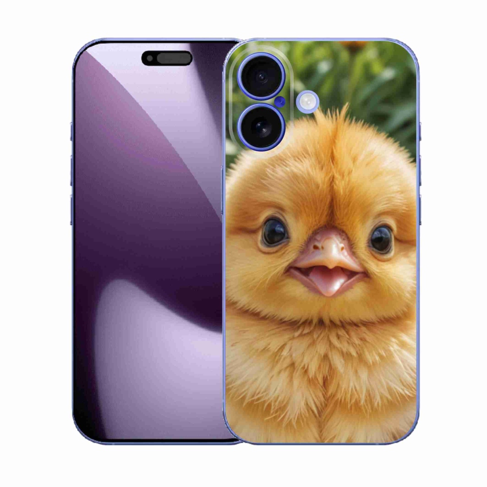 Gelový kryt mmCase na iPhone 17 - veselé kuřátko