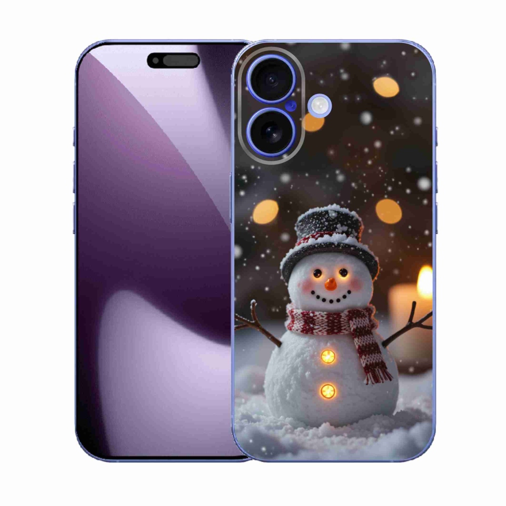 Gelový kryt mmCase na iPhone 17 - veselý sněhulák