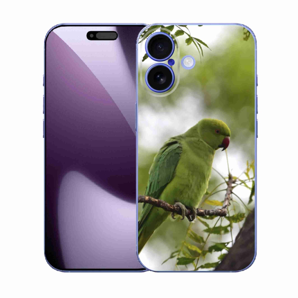Gelový kryt mmCase na iPhone 17 - zelený papoušek