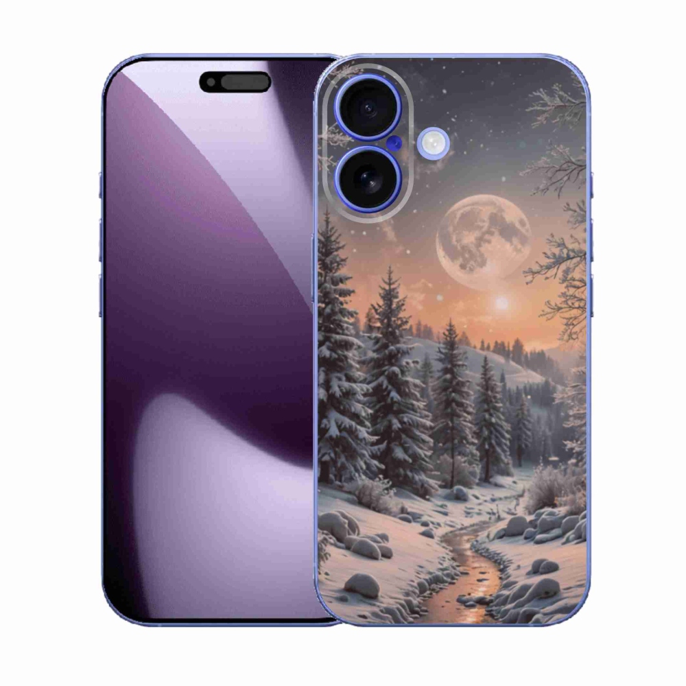 Gelový kryt mmCase na iPhone 17 - zimní krajina 2