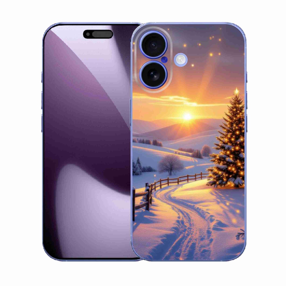 Gelový kryt mmCase na iPhone 17 - zimní krajina