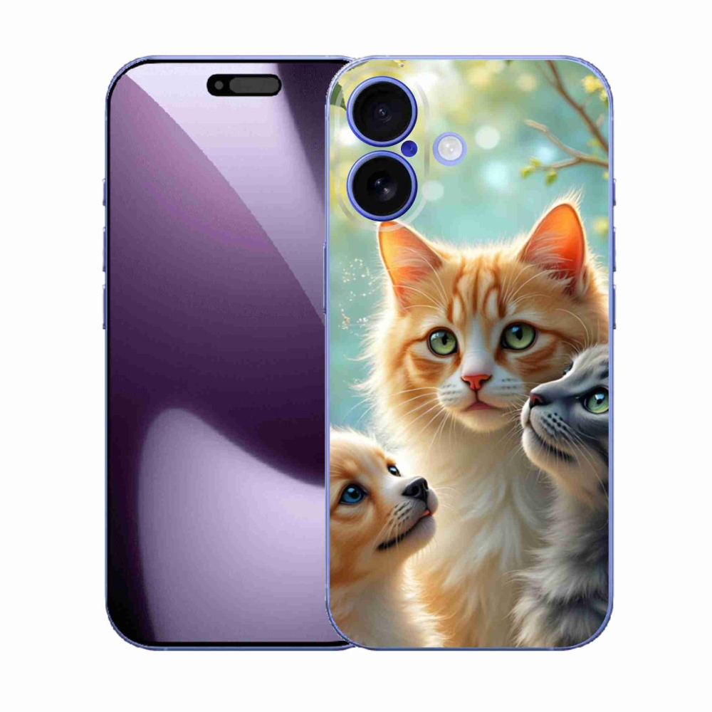 Gelový kryt mmCase na iPhone 17 - zvířecí přátelství 2