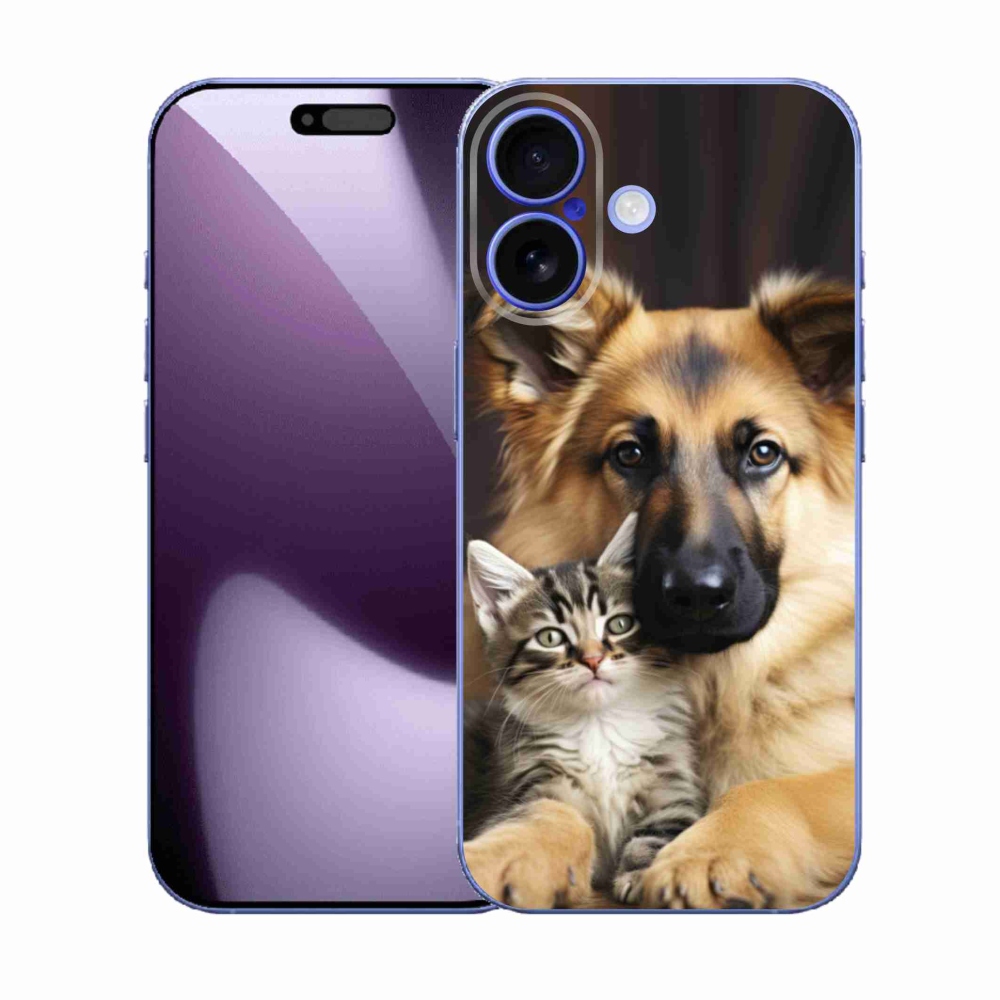 Gelový kryt mmCase na iPhone 17 - zvířecí přátelství