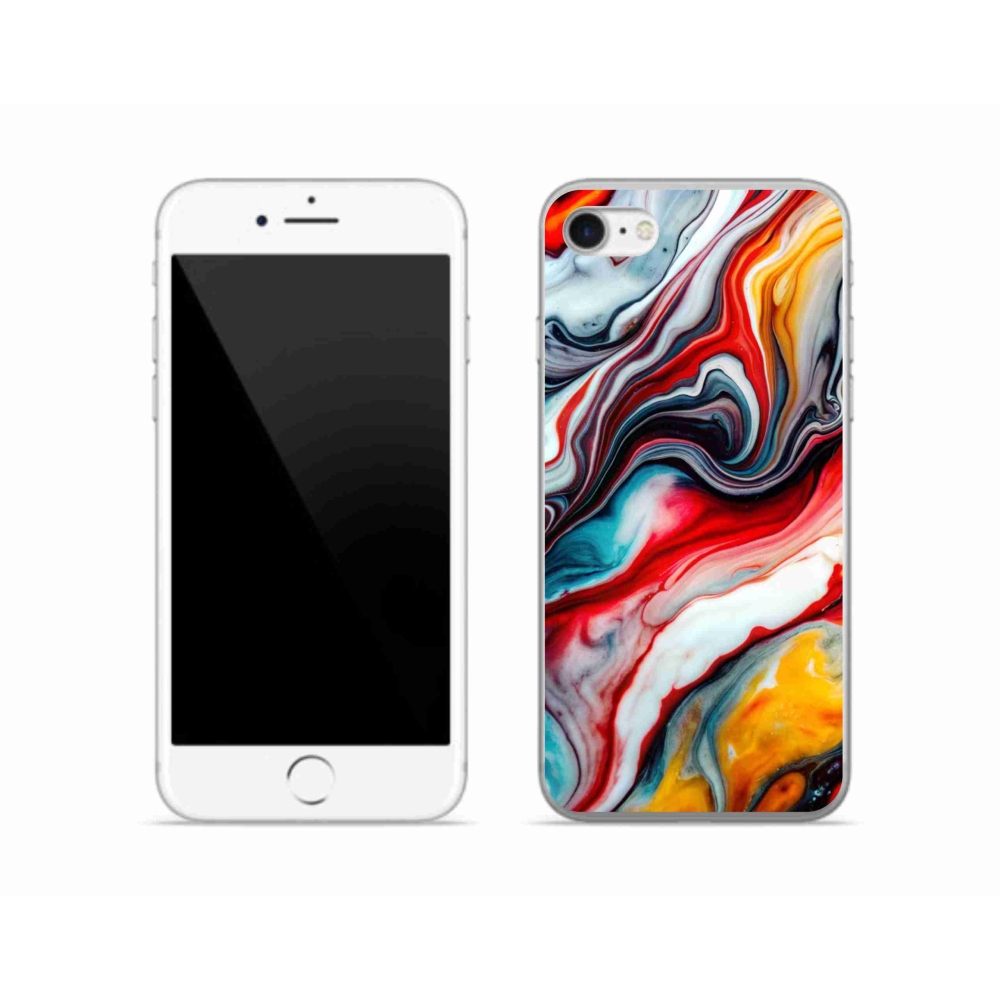 Gelový kryt mmCase na iPhone SE (2020) - abstraktní motiv 35