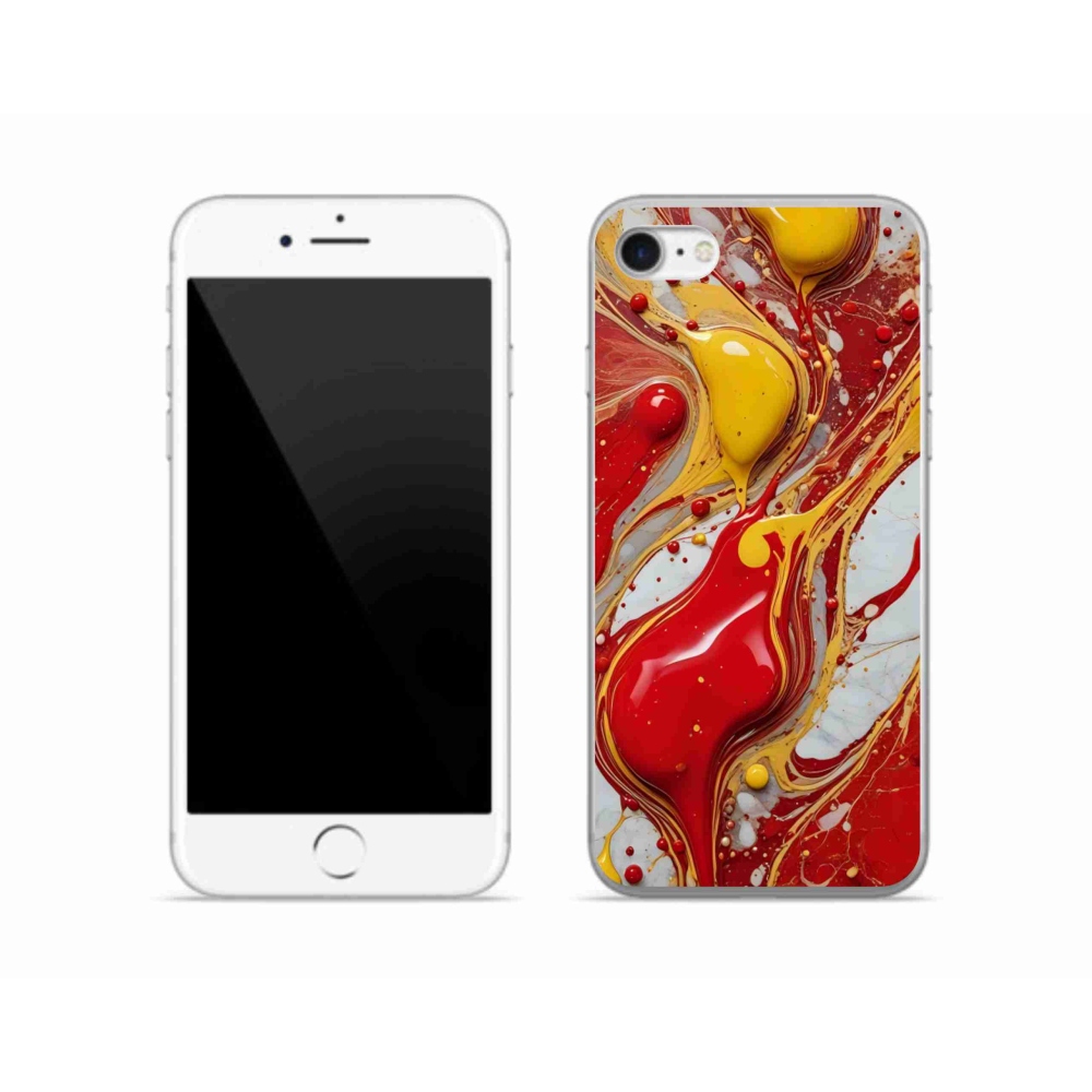 Gelový kryt mmCase na iPhone SE (2020) - abstraktní motiv 42