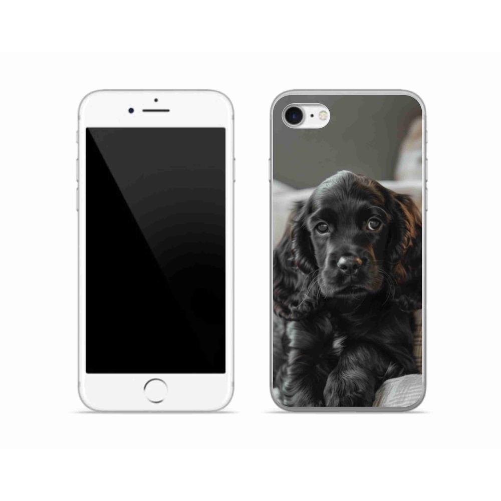 Gelový kryt mmCase na iPhone SE (2020) - anglický kokršpaněl