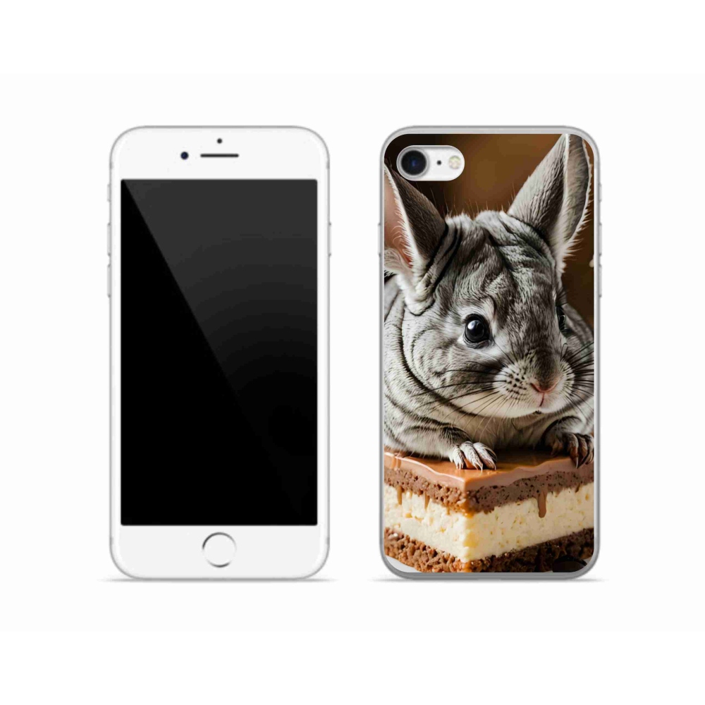 Gelový kryt mmCase na iPhone SE (2020) - činčila