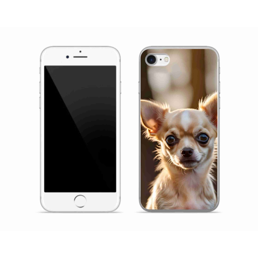 Gelový kryt mmCase na iPhone SE (2020) - čivava 6