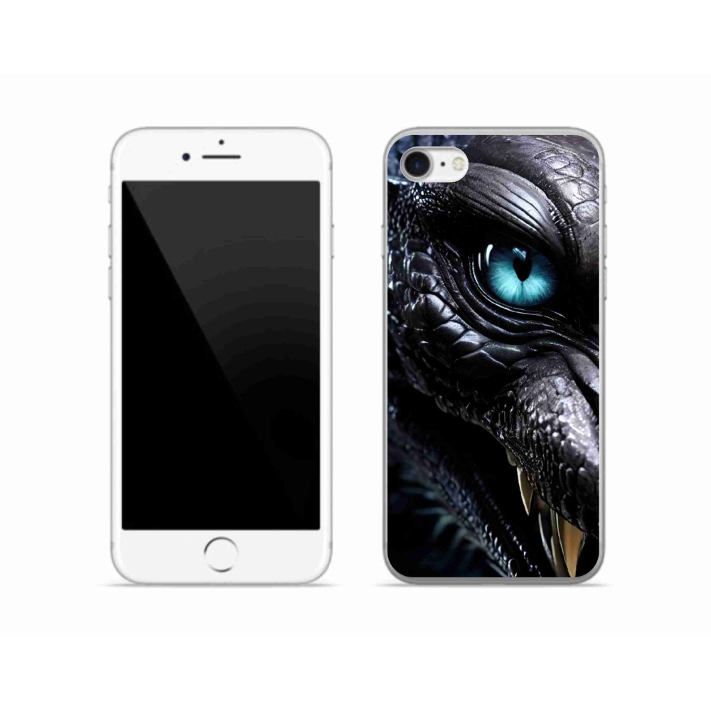 Gelový kryt mmCase na iPhone SE (2020) - dračí pohled